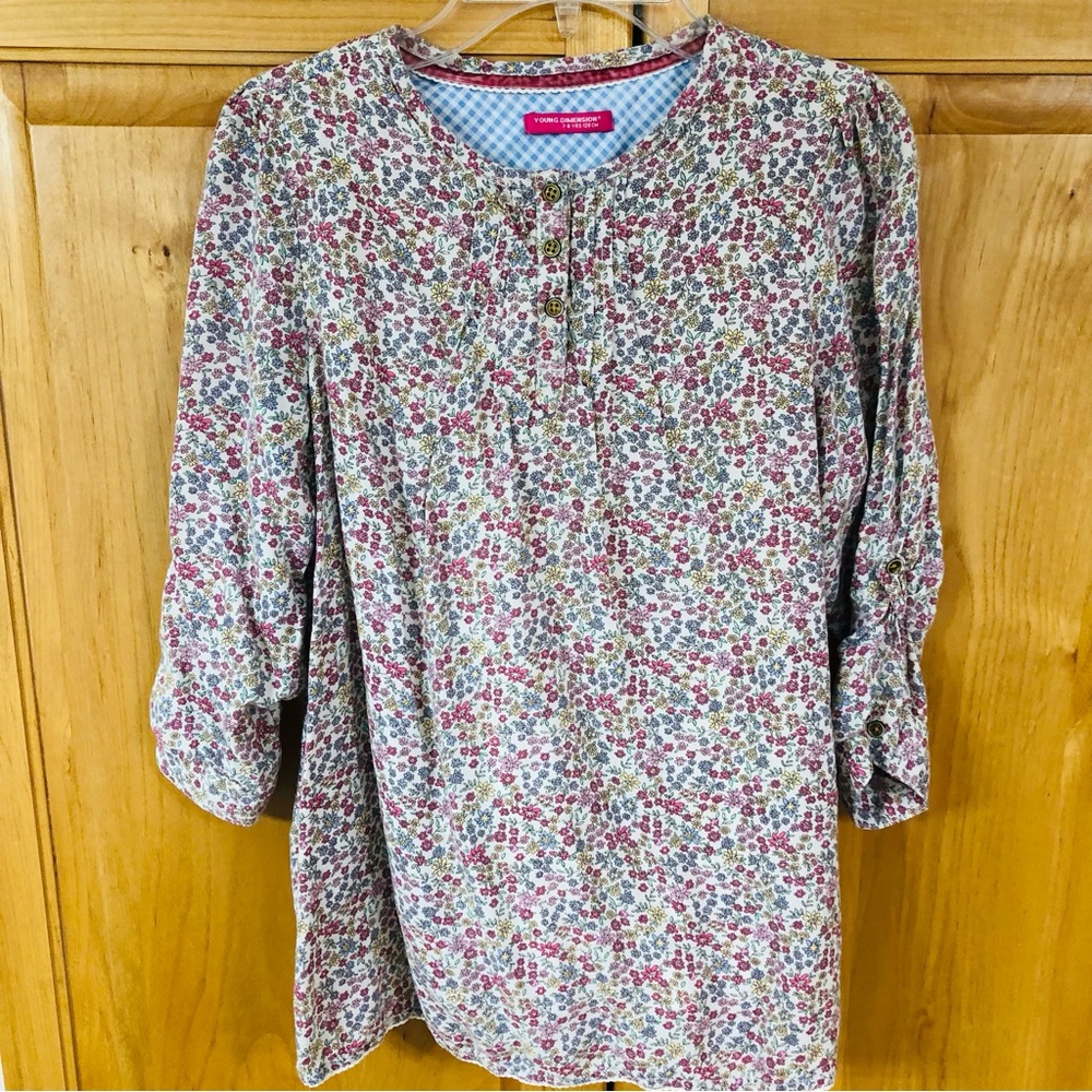 Girls floral tunic